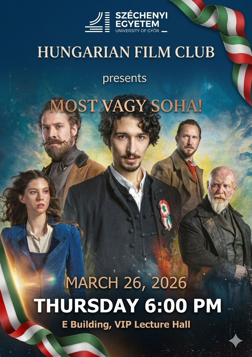 Most vagy soha! Hungarian Film Club 26th March 2026 at 6:00 PM